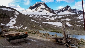 2017-06-25 · 07:47 · Grand Paradis Refuge Victor Emmanuel II · Alpes, Massif du Grand Paradis, Valsavarenche, IT · GPS 45°30'45.56'' N 7°13'46.67'' E · Altitude 2735m